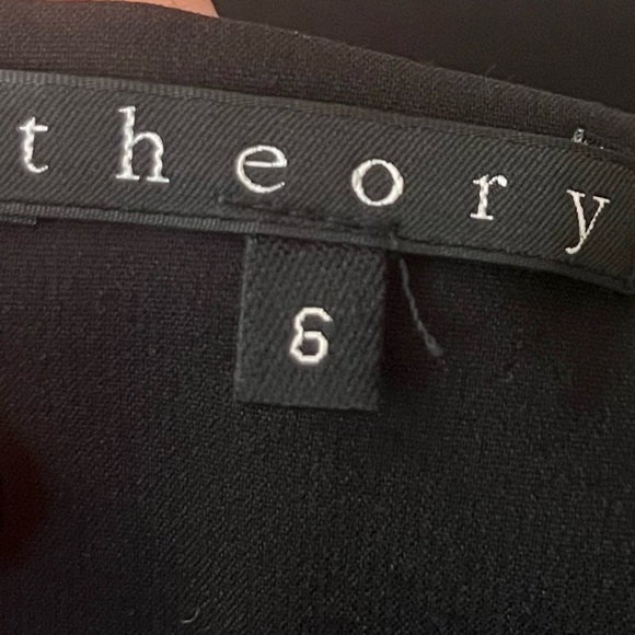 Theory Black Salda Vamp Mini Skirt Size 6 - Picture 9 of 11